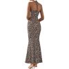 imagePRETTYGARDEN Maxi Dresses for Women 2025 Summer Halter Leopard Print Backless Sexy Bodycon Cocktail Beach Long DressBlack Leopard