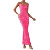 imagePRETTYGARDEN Maxi Dresses for Women 2025 Summer Halter Leopard Print Backless Sexy Bodycon Cocktail Beach Long DressZebra Rose Red