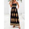 imagePRETTYGARDEN Summer Dress for Women 2025 Floral Sundress Spaghetti Strap Flowy Beach Vacation Boho Maxi DressesBlack Floral