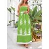 imagePRETTYGARDEN Summer Dress for Women 2025 Floral Sundress Spaghetti Strap Flowy Beach Vacation Boho Maxi DressesGreen Floral