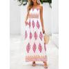 imagePRETTYGARDEN Summer Dress for Women 2025 Floral Sundress Spaghetti Strap Flowy Beach Vacation Boho Maxi DressesWhite Rose Red Floral