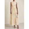 imagePRETTYGARDEN Summer Dresses for Women 2025 Casual Eyelet Sleeveless Wedding Guest Maxi Dress Tank Top Sundress with PocketsBeige