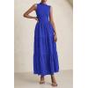 imagePRETTYGARDEN Summer Dresses for Women 2025 Casual Eyelet Sleeveless Wedding Guest Maxi Dress Tank Top Sundress with PocketsRoyal Blue