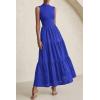 imagePRETTYGARDEN Summer Dresses for Women 2025 Casual Eyelet Sleeveless Wedding Guest Maxi Dress Tank Top Sundress with PocketsRoyal Blue