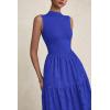 imagePRETTYGARDEN Summer Dresses for Women 2025 Casual Eyelet Sleeveless Wedding Guest Maxi Dress Tank Top Sundress with PocketsRoyal Blue