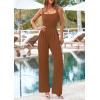 imagePRETTYGARDEN Summer Sleeveless Jumpsuits for Women Dressy Square Neck Wide Leg Pants Knit One Piece Rompers Fashion ClothingBrown