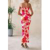 imagePRETTYGARDEN Womens 2025 Summer Floral Bodycon Maxi Dresses Ribbed Strapless Tube Casual Boho Party Long DressFloral White Pink