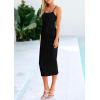 imagePRETTYGARDEN Womens 2025 Summer Sleeveless Bodycon Dress Textured Back Slit Sexy Cocktail Party Midi DressesBlack