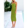 imagePRETTYGARDEN Womens 2025 Summer Sleeveless Bodycon Dress Textured Back Slit Sexy Cocktail Party Midi DressesFruit Green
