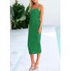 imagePRETTYGARDEN Womens 2025 Summer Sleeveless Bodycon Dress Textured Back Slit Sexy Cocktail Party Midi DressesGreen