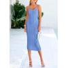 imagePRETTYGARDEN Womens 2025 Summer Sleeveless Bodycon Dress Textured Back Slit Sexy Cocktail Party Midi DressesLight Blue