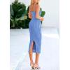 imagePRETTYGARDEN Womens 2025 Summer Sleeveless Bodycon Dress Textured Back Slit Sexy Cocktail Party Midi DressesLight Blue