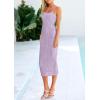 imagePRETTYGARDEN Womens 2025 Summer Sleeveless Bodycon Dress Textured Back Slit Sexy Cocktail Party Midi DressesPurple