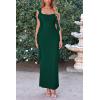 imagePRETTYGARDEN Womens 2025 Summer Wedding Guest Dress Sleeveless Ruffle Formal Cocktail Party Maxi Bodycon DressesDark Green