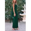 imagePRETTYGARDEN Womens 2025 Summer Wedding Guest Dress Sleeveless Ruffle Formal Cocktail Party Maxi Bodycon DressesDark Green