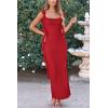 imagePRETTYGARDEN Womens 2025 Summer Wedding Guest Dress Sleeveless Ruffle Formal Cocktail Party Maxi Bodycon DressesRed