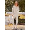 imagePRETTYGARDEN Womens Fall 2 Piece Lounge Set Long Sleeve Tops Ribbed Pants Spring Matching Sweatsuit Travel Outfits ClothesApricot