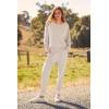 imagePRETTYGARDEN Womens Fall 2 Piece Lounge Set Long Sleeve Tops Ribbed Pants Spring Matching Sweatsuit Travel Outfits ClothesApricot