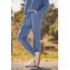 imagePRETTYGARDEN Womens Fall 2 Piece Lounge Set Long Sleeve Tops Ribbed Pants Spring Matching Sweatsuit Travel Outfits ClothesLight Blue