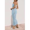 imagePRETTYGARDEN Womens Ribbed Maxi Bodycon Dress Summer Strapless Tube Y2K Party Club Long DressesLight Blue
