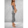 imagePRETTYGARDEN Womens Summer Bodycon Maxi Tube Dress Ribbed Strapless Side Slit Long Going Out Casual Elegant Party DressesGrey