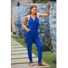 imagePRETTYGARDEN Womens Summer Casual One Piece Jumpsuits Spaghetti Strap Pants Romper 2025 Spring Vacation Resort OutfitsBlue