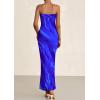 imagePRETTYGARDEN Womens Summer Printed Tube Maxi Dress Strapless Bodycon Sleeveless Night Out Long DressesBlue Watercolour