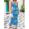 imagePRETTYGARDEN Womens Summer Printed Tube Maxi Dress Strapless Bodycon Sleeveless Night Out Long DressesFloral Light Blue