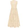 imagePRETTYGARDEN Summer Dresses for Women 2025 Casual Eyelet Sleeveless Wedding Guest Maxi Dress Tank Top Sundress with PocketsBeige