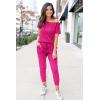 imagePRETTYGARDEN Jumpsuits for Women 2025 Dressy Casual Off Shoulder Romper Outfits Spring Vacation Travel Summer Lounge ClothesRose Red