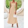 imagePRETTYGARDEN Skirt Sets Women 2 Piece Outfits 2025 Summer Casual Knit Tank Tops Flowy Midi Skirts Matching Vacation ClothesBeige