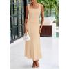 imagePRETTYGARDEN Skirt Sets Women 2 Piece Outfits 2025 Summer Casual Knit Tank Tops Flowy Midi Skirts Matching Vacation ClothesBeige