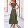 imagePRETTYGARDEN Two Piece Skirt Set for Women 2025 Summer Spring Dressy Casual Knit Travel Vacation Matching Lounge OutfitsArmy Green