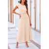 imagePRETTYGARDEN Two Piece Skirt Set for Women 2025 Summer Spring Dressy Casual Knit Travel Vacation Matching Lounge OutfitsBeige
