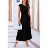 imagePRETTYGARDEN Two Piece Skirt Set for Women 2025 Summer Spring Dressy Casual Knit Travel Vacation Matching Lounge OutfitsBlack