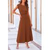 imagePRETTYGARDEN Two Piece Skirt Set for Women 2025 Summer Spring Dressy Casual Knit Travel Vacation Matching Lounge OutfitsDark Brown