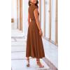 imagePRETTYGARDEN Two Piece Skirt Set for Women 2025 Summer Spring Dressy Casual Knit Travel Vacation Matching Lounge OutfitsDark Brown