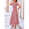 imagePRETTYGARDEN Two Piece Skirt Set for Women 2025 Summer Spring Dressy Casual Knit Travel Vacation Matching Lounge OutfitsDusty Pink