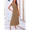 imagePRETTYGARDEN Two Piece Skirt Set for Women 2025 Summer Spring Dressy Casual Knit Travel Vacation Matching Lounge OutfitsLight Brown