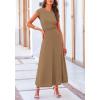 imagePRETTYGARDEN Two Piece Skirt Set for Women 2025 Summer Spring Dressy Casual Knit Travel Vacation Matching Lounge OutfitsLight Brown