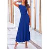 imagePRETTYGARDEN Two Piece Skirt Set for Women 2025 Summer Spring Dressy Casual Knit Travel Vacation Matching Lounge OutfitsRoyal Blue