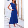 imagePRETTYGARDEN Two Piece Skirt Set for Women 2025 Summer Spring Dressy Casual Knit Travel Vacation Matching Lounge OutfitsRoyal Blue