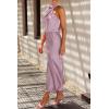 imagePRETTYGARDEN Womens 2025 Summer Satin Dress Elegant Sleeveless Mock Neck Cocktail Party Maxi DressesDusty Pink