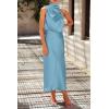 imagePRETTYGARDEN Womens 2025 Summer Satin Dress Elegant Sleeveless Mock Neck Cocktail Party Maxi DressesLight Blue