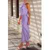 imagePRETTYGARDEN Womens 2025 Summer Satin Dress Elegant Sleeveless Mock Neck Cocktail Party Maxi DressesPurple