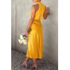 imagePRETTYGARDEN Womens 2025 Summer Satin Dress Elegant Sleeveless Mock Neck Cocktail Party Maxi DressesYellow