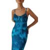 imagePRETTYGARDEN Womens Bodycon Maxi Dress 2025 Summer Floral Sundress Sleeveless Spaghetti Strap Cocktail Party DressLake Blue Floral