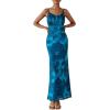imagePRETTYGARDEN Womens Bodycon Maxi Dress 2025 Summer Floral Sundress Sleeveless Spaghetti Strap Cocktail Party DressLake Blue Floral
