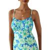imagePRETTYGARDEN Womens Bodycon Maxi Dress 2025 Summer Floral Sundress Sleeveless Spaghetti Strap Cocktail Party DressLight Green Daisy