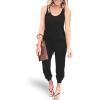 imagePRETTYGARDEN Womens Jumpsuit Casual Summer Romper 2025 Sleeveless Tank Lounge Cruise Airport Outfits Vacation ClothesBlack